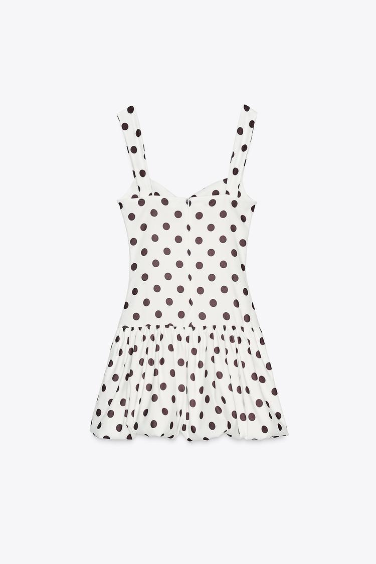 LANA | VESTIDO MINI DE LUNARES CON VOLUMEN