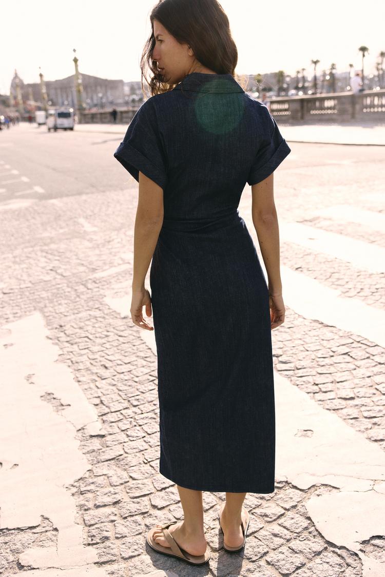 CLAIRE | VESTIDO CAMISERO DE DENIM CON BOTONES