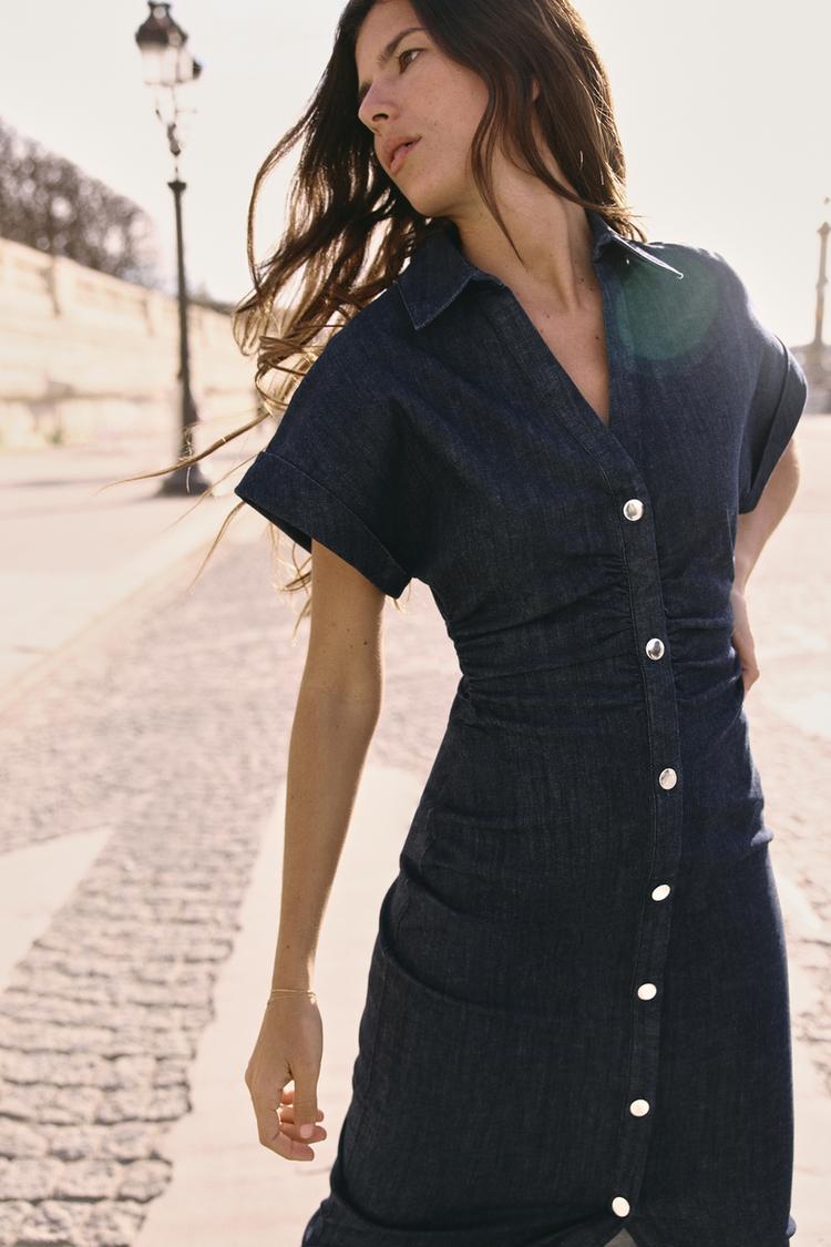 CLAIRE | VESTIDO CAMISERO DE DENIM CON BOTONES