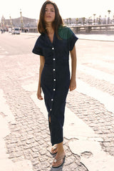 CLAIRE | VESTIDO CAMISERO DE DENIM CON BOTONES