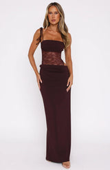 CAMILLE | VESTIDO LARGO DE ENCAJE FLUIDO
