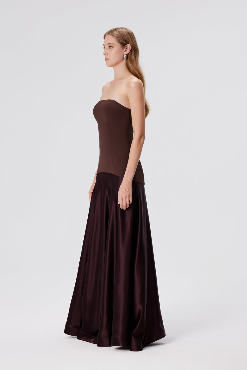 LOLA | VESTIDO LARGO PALABRA DE HONOR