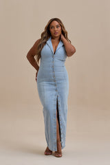 DALIA | VESTIDO LARGO DE DENIM