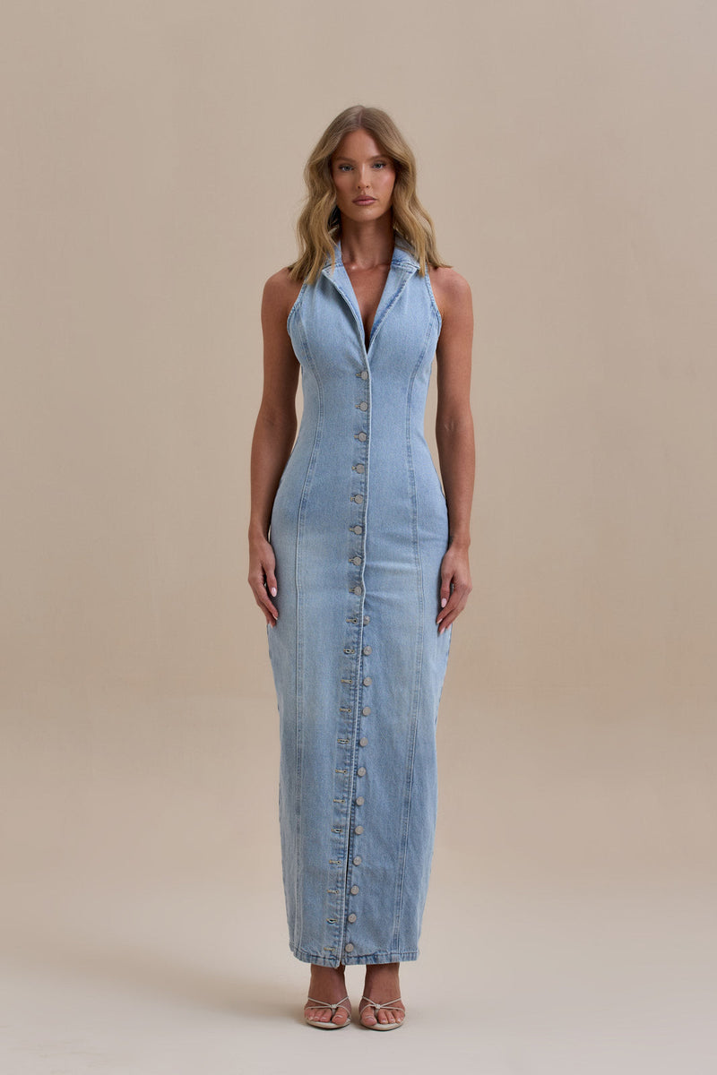 DALIA | VESTIDO LARGO DE DENIM