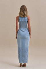 DALIA | VESTIDO LARGO DE DENIM