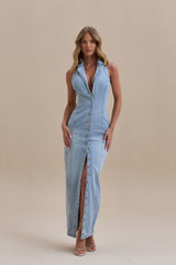 DALIA | VESTIDO LARGO DE DENIM