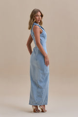 DALIA | VESTIDO LARGO DE DENIM
