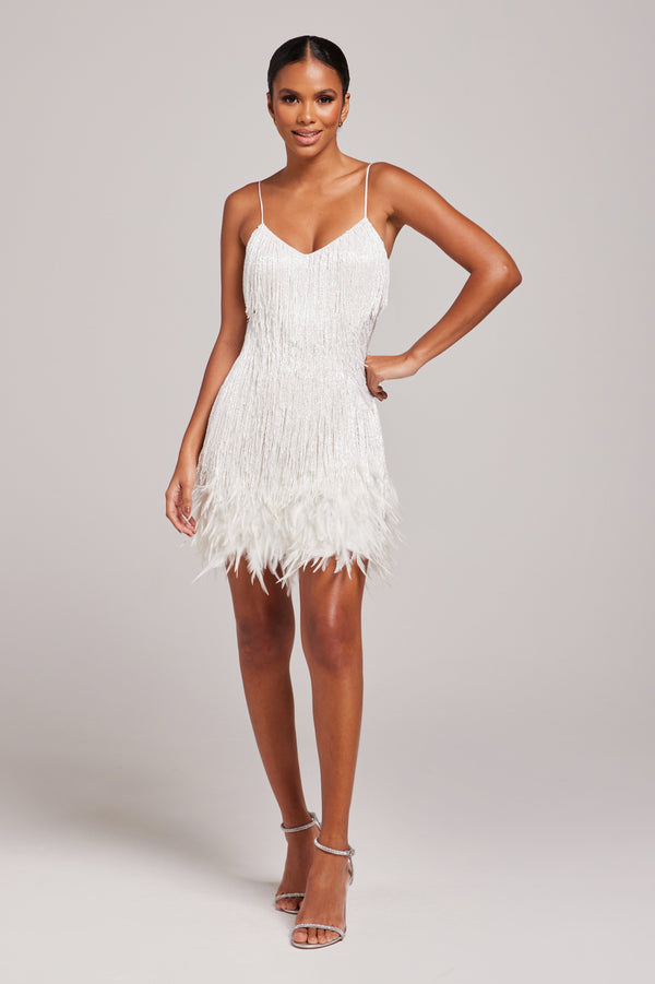 ALYA | VESTIDO CORTO CON FLECOS