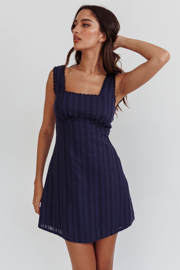 AURA | VESTIDO MINI CON ENCAJE