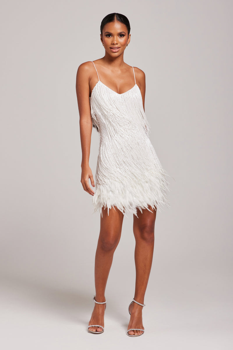 ALYA | VESTIDO CORTO CON FLECOS