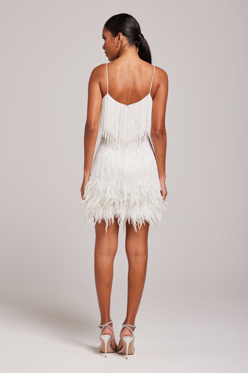 ALYA | VESTIDO CORTO CON FLECOS