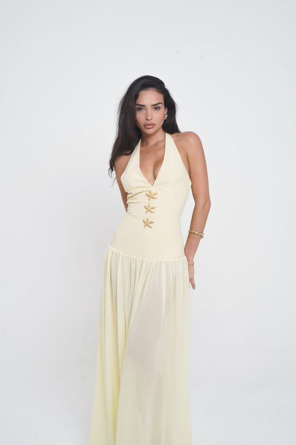 MALINA | VESTIDO LARGO HALTER