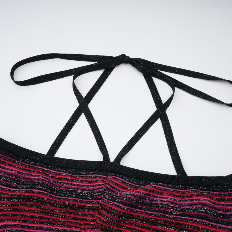 ARIZA | VESTIDO LARGO PLISADO MULTICOLOR
