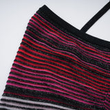 ARIZA | VESTIDO LARGO PLISADO MULTICOLOR