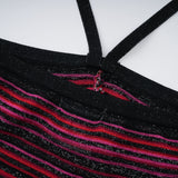 ARIZA | VESTIDO LARGO PLISADO MULTICOLOR