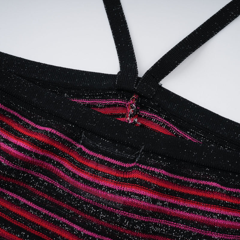 ARIZA | VESTIDO LARGO PLISADO MULTICOLOR
