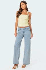 Blusa con cuello halter Flavus