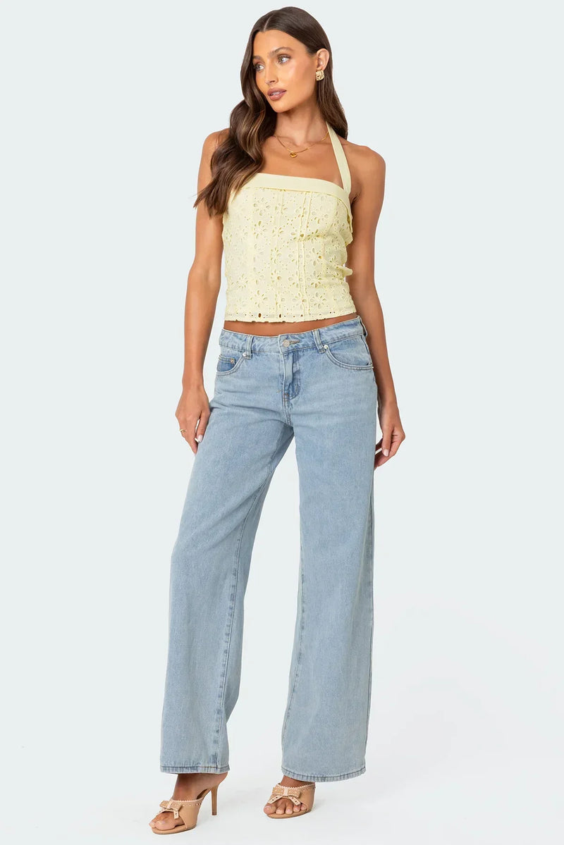 Blusa con cuello halter Flavus