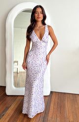 MARCELINA | VESTIDO LARGO DE ENCAJE FLORAL
