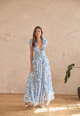 ISLA | VESTIDO LARGO ESTAMPADO