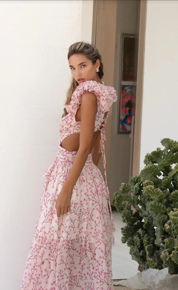 ISLA | VESTIDO LARGO ESTAMPADO