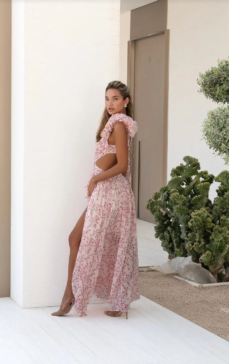 ISLA | VESTIDO LARGO ESTAMPADO