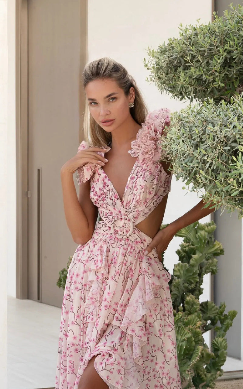 ISLA | VESTIDO LARGO ESTAMPADO