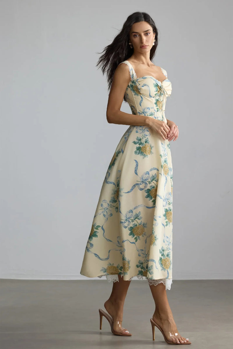 ISABELLA | VESTIDO MIDI ROMÁNTICO
