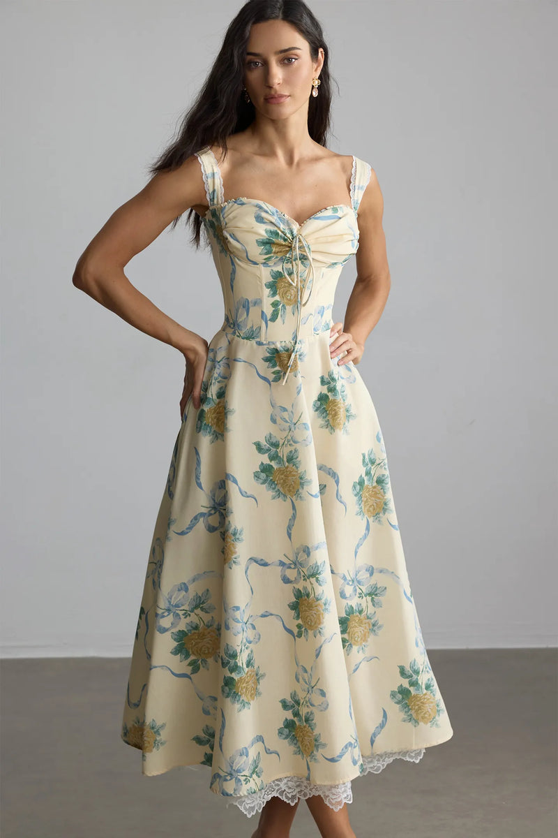 ISABELLA | VESTIDO MIDI ROMÁNTICO