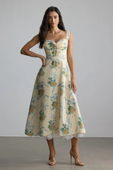 ISABELLA | VESTIDO MIDI ROMÁNTICO