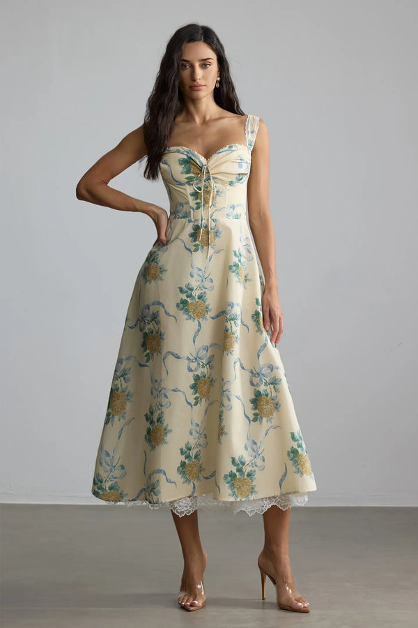 ISABELLA | VESTIDO MIDI ROMÁNTICO