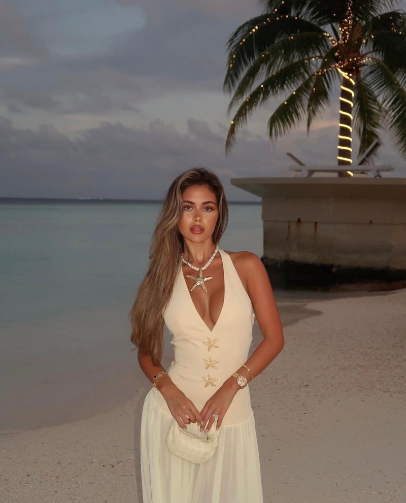 MALINA | VESTIDO LARGO HALTER
