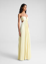 NAÏRA | VESTIDO LARGO PLISADO