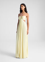 NAÏRA | VESTIDO LARGO PLISADO