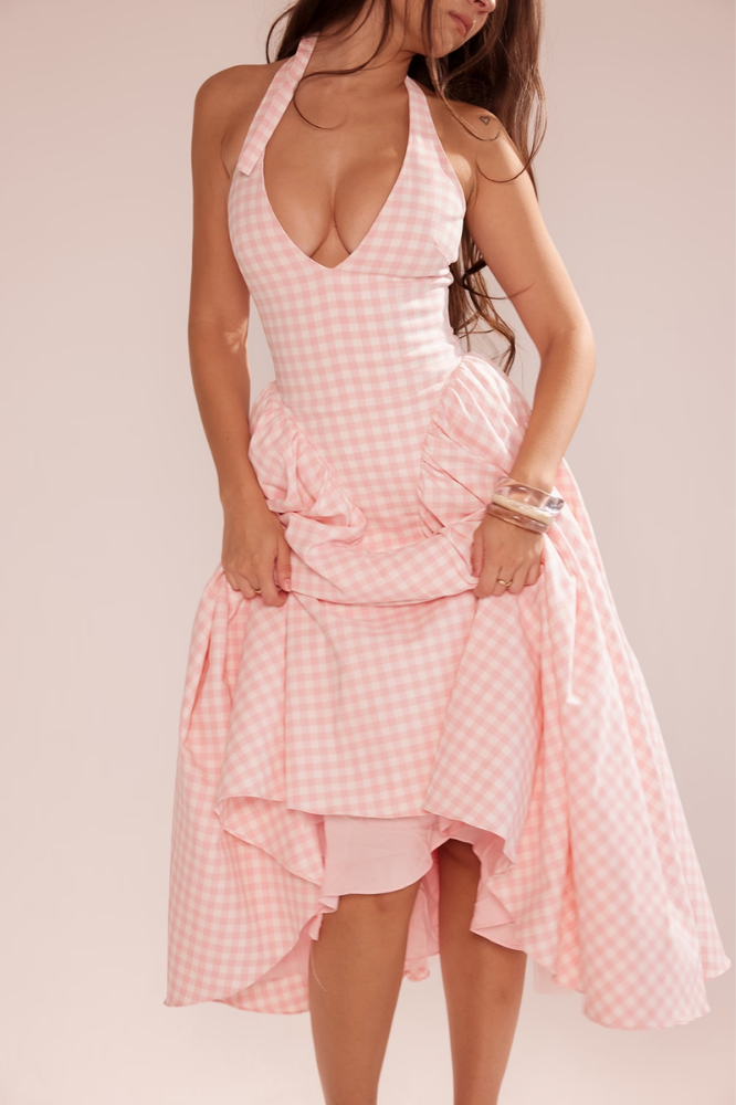 ALMÉA | VESTIDO CON ESPALDA ABIERTA