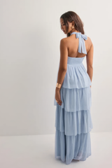 CÉLIA | VESTIDO LARGO CON VOLANTES