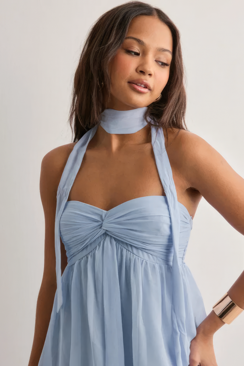 CÉLIA | VESTIDO LARGO CON VOLANTES