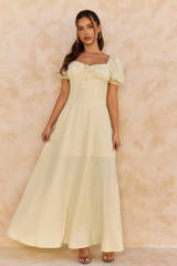 FLORABELLE | VESTIDO LARGO CON DETALLES FLORALES