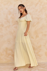 FLORABELLE | VESTIDO LARGO CON DETALLES FLORALES