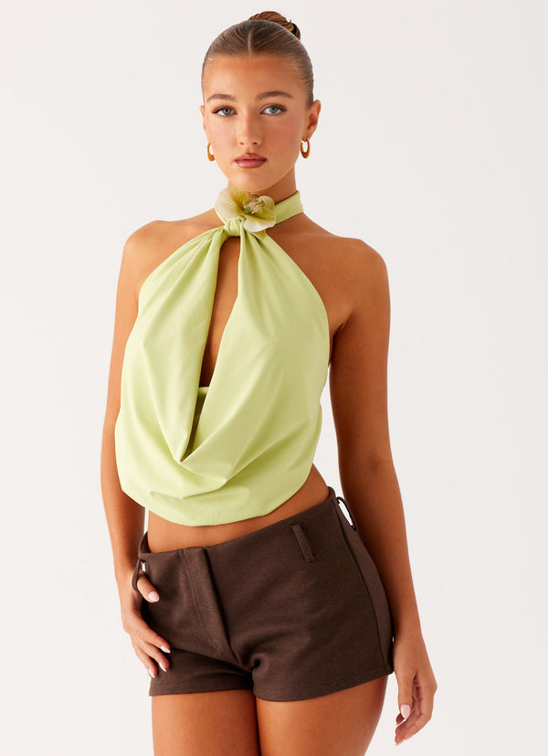 PALMA | TOP HALTER CON ESPALDA DESCUBIERTA