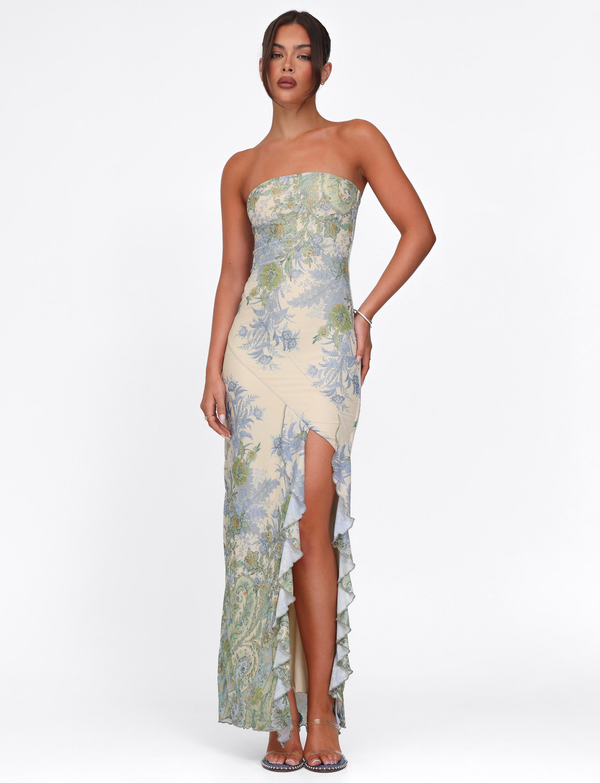 INESIA | VESTIDO LARGO ROMÁNTICO