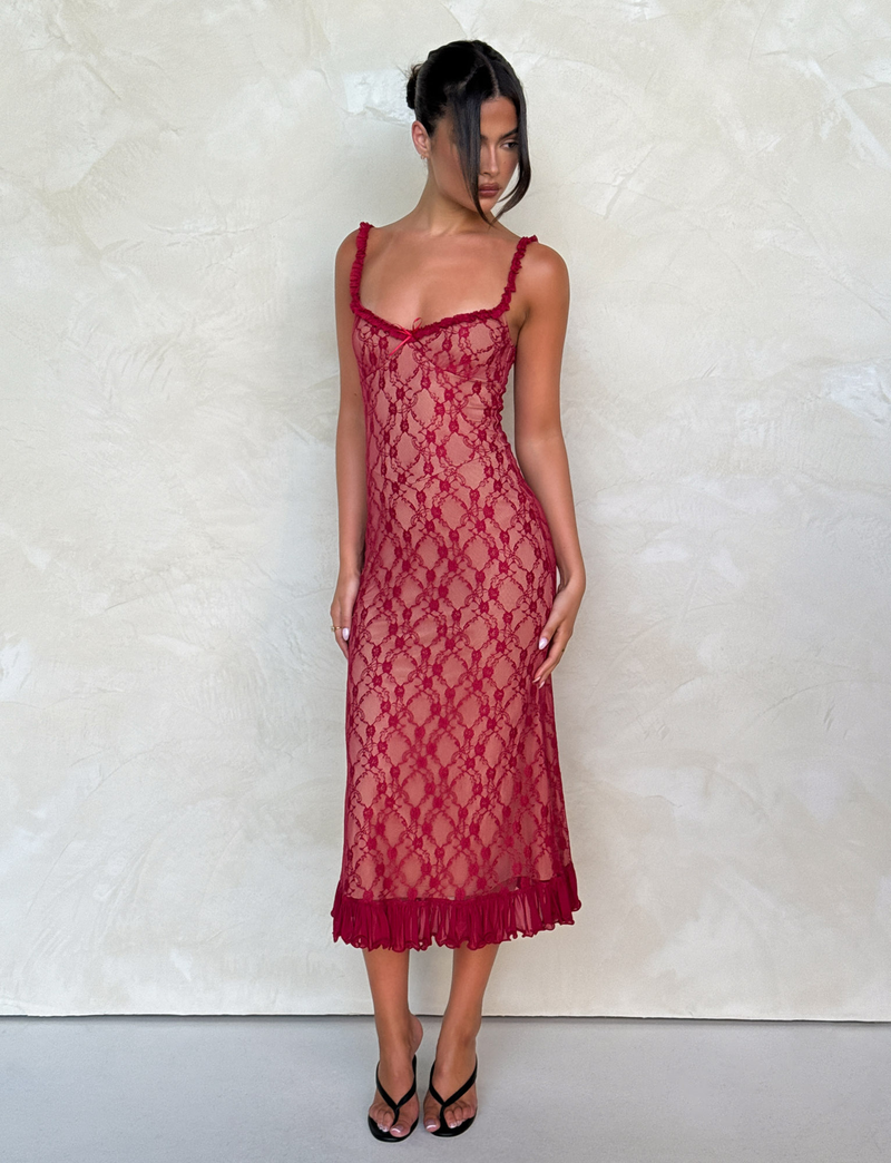 MARINA | VESTIDO LARGO DE ENCAJE