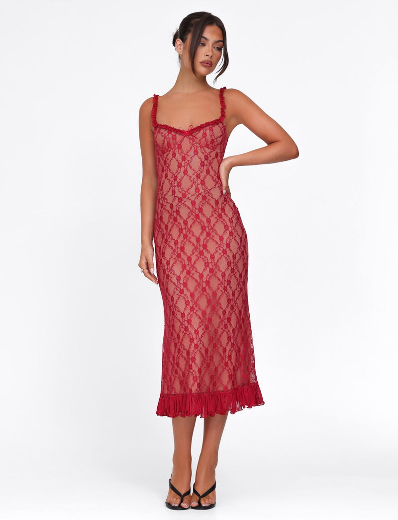 MARINA | VESTIDO LARGO DE ENCAJE