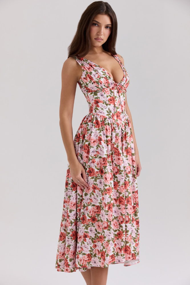 BELLA ROSA | VESTIDO MIDI FLORAL