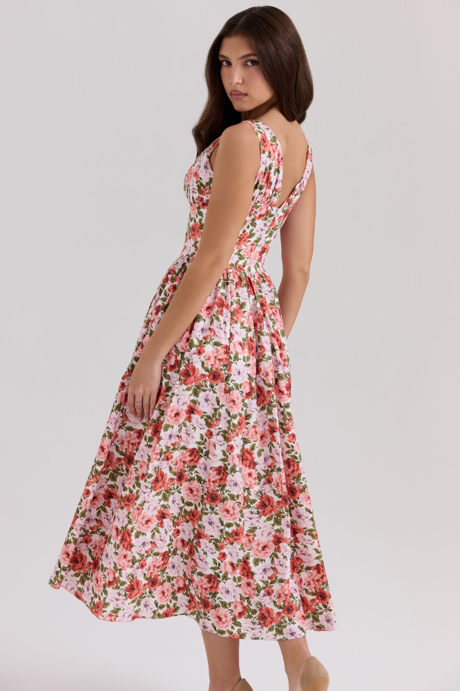BELLA ROSA | VESTIDO MIDI FLORAL