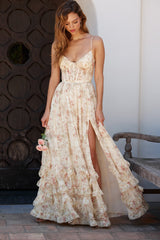 ÉLIORA | VESTIDO LARGO CON MANGAS LARGAS