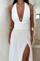 Maëlys | Vestido Largo con Slit Elegante