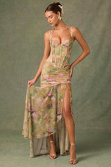 ISAMARA | VESTIDO LARGO CON CORSET