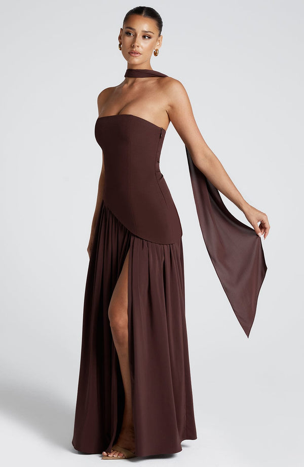 MALIYAH | VESTIDO LARGO ASIMÉTRICO