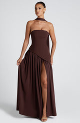 MALIYAH | VESTIDO LARGO ASIMÉTRICO